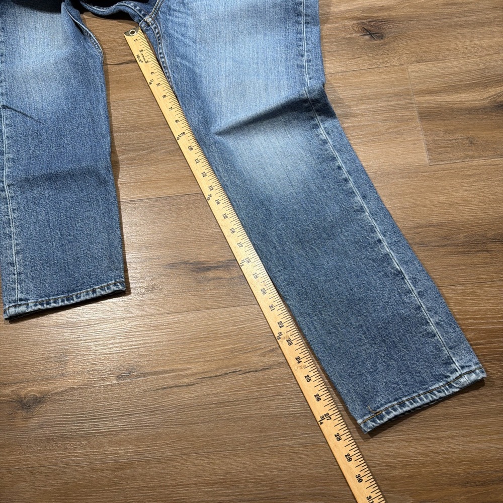 Levi's 502 Jeans Men's 33x30 Blue Taper Fit Stretch Denim Medium Wash - Picture 7 of 11